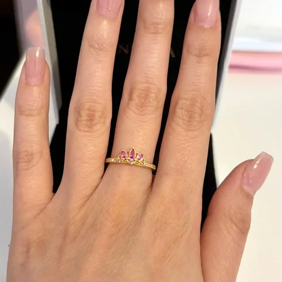 PANDORA RAPUNZEL TIARA DISNEY PRINCESS RINGS - Picture 6 of 6